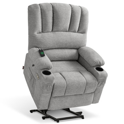 Zhana Power Recliner Lift Chair with Massage and Heat, Fabric