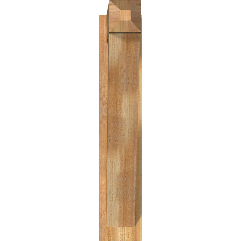Artisan traditionnel en bois rustique, Cèdre rouge de l'Ouest de 6 po (sciage brut), P 26 po x H 32 po