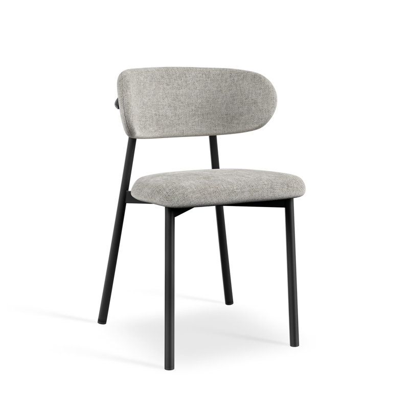 Linen Upholstered Side Chair, Grey
