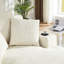Chaise longue à siège simple en fausse fourrure crème, canapé-lit confortable pour la détente au bureau, sans assemblage, conception ergonomique, tissu doux et structure à ressorts ensachés
