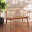 Blanchard Solid Wood Curved Spindle Bench-1826917981