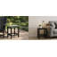 Table d'appoint extérieure carrée Adirondack en bleu-133704106-133704107