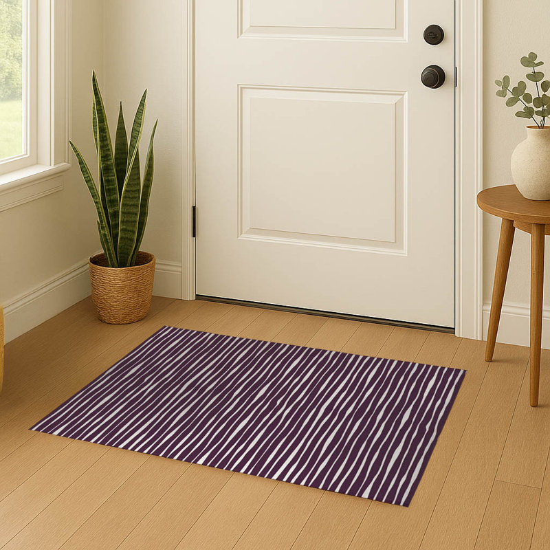 Paillasson Sploog, L 36 po x L 60 po, Aubergine