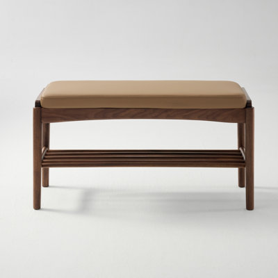 Black Walnut Shoe Bench