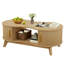 Table basse cannelée 47,2 po avec porte coulissante -1784397736