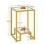 Glass Top Frame End Table