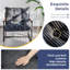 Fauteuil d'appoint moderne, fauteuil de salon confortable avec structure en métal