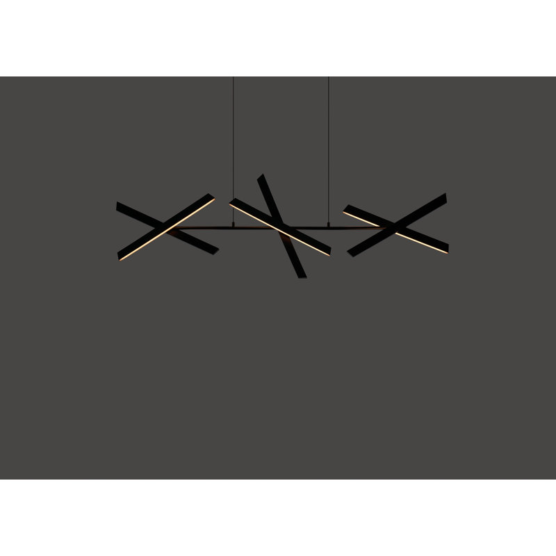 6 - Light Geometric Pendant, Matte Black