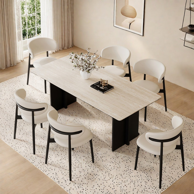 Ensemble de table de style français, H 29,52 po x L 70,86 po x l 35,43 po