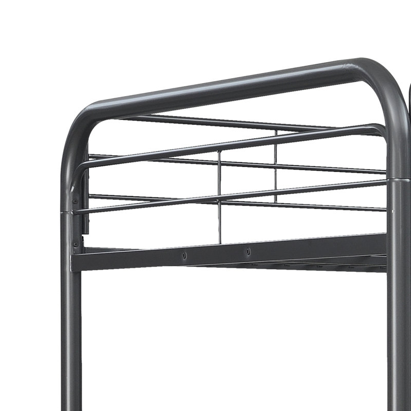 Lit superposé triple Furniture, double / double / noir
