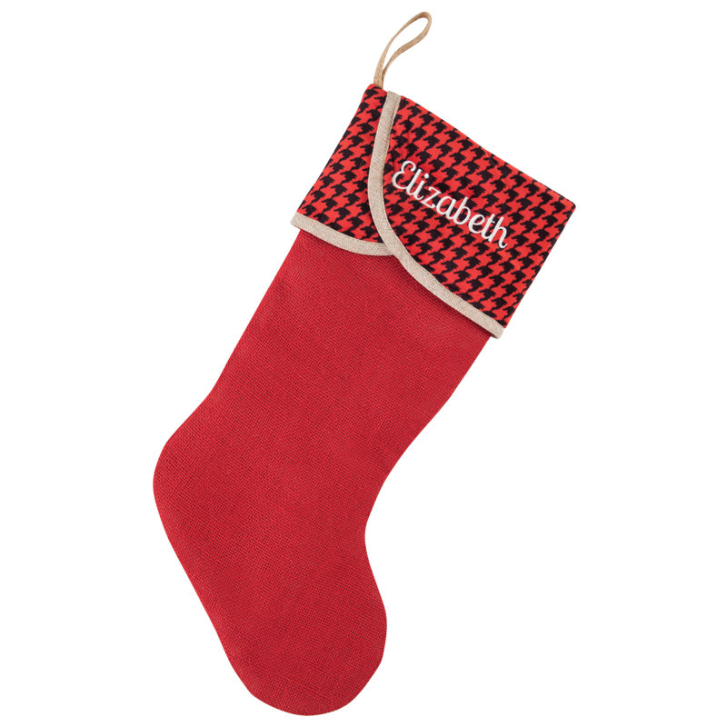 Personalized Swoop Cuff Stocking, Yes
