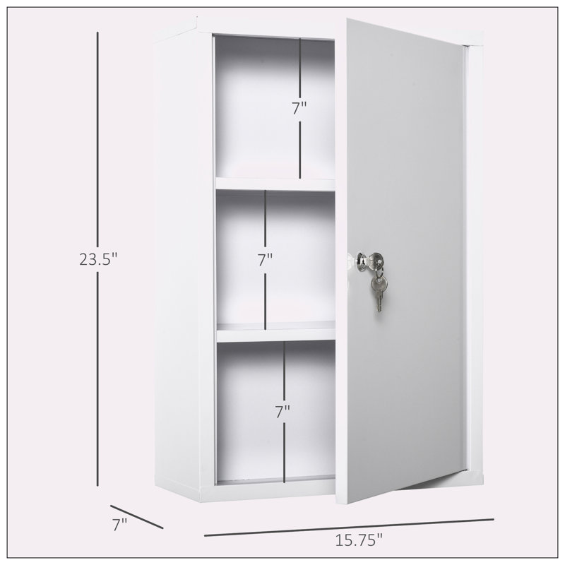 Armoire à pharmacie fixée au mur l 15,75 po H 23,50 po Joelis