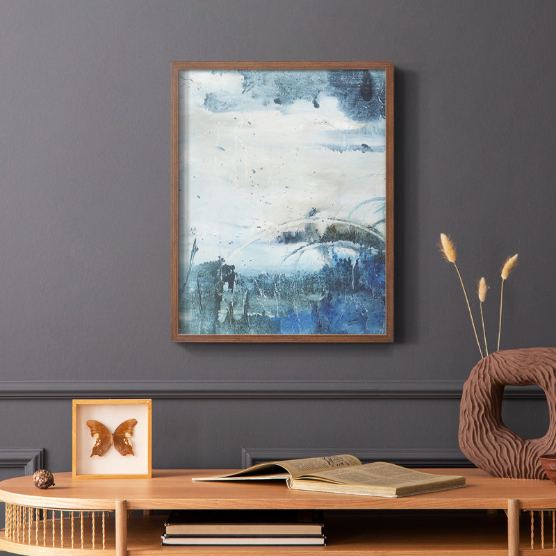 «Coastal Seas II», reproduction encadrée - bois massif, Brun, H 10 po x l 8 po
