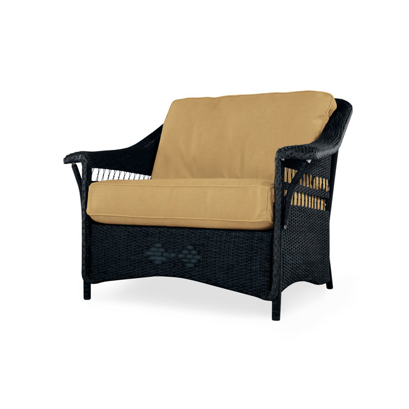 Nantucket Outdoor Lounge Chair, Ebony, Remy Cloud