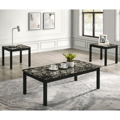 Ensemble de tables basses 3 pièces Brudan