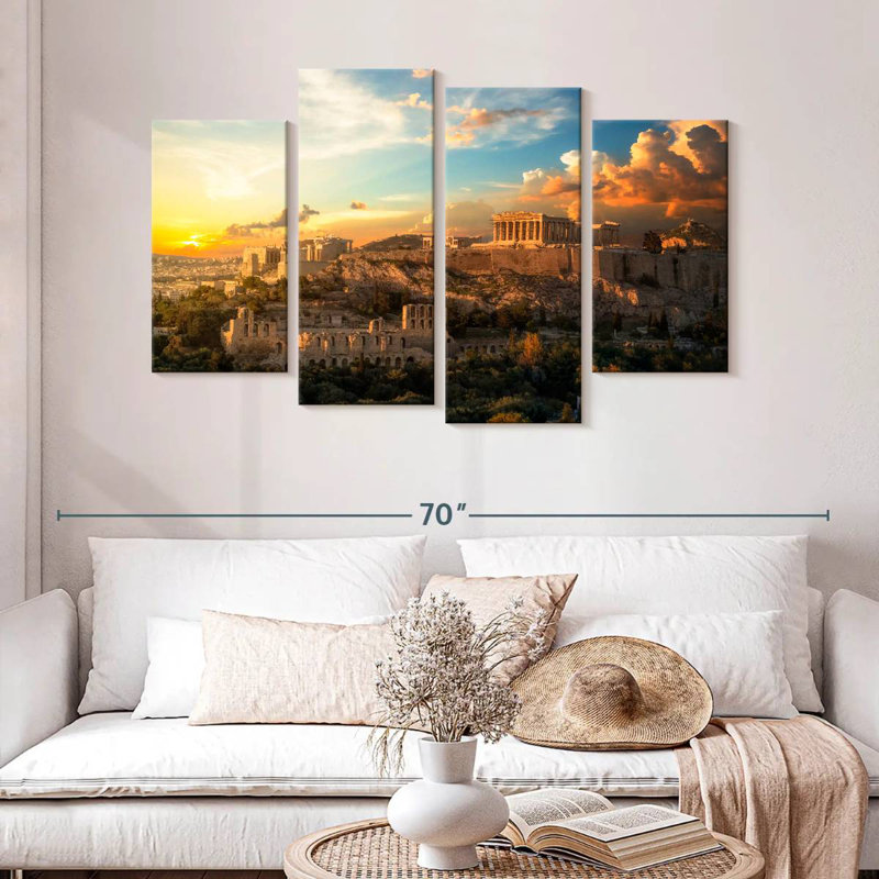 Keesha Glorious Acropolis Sunset, H 32 po x l 52 po