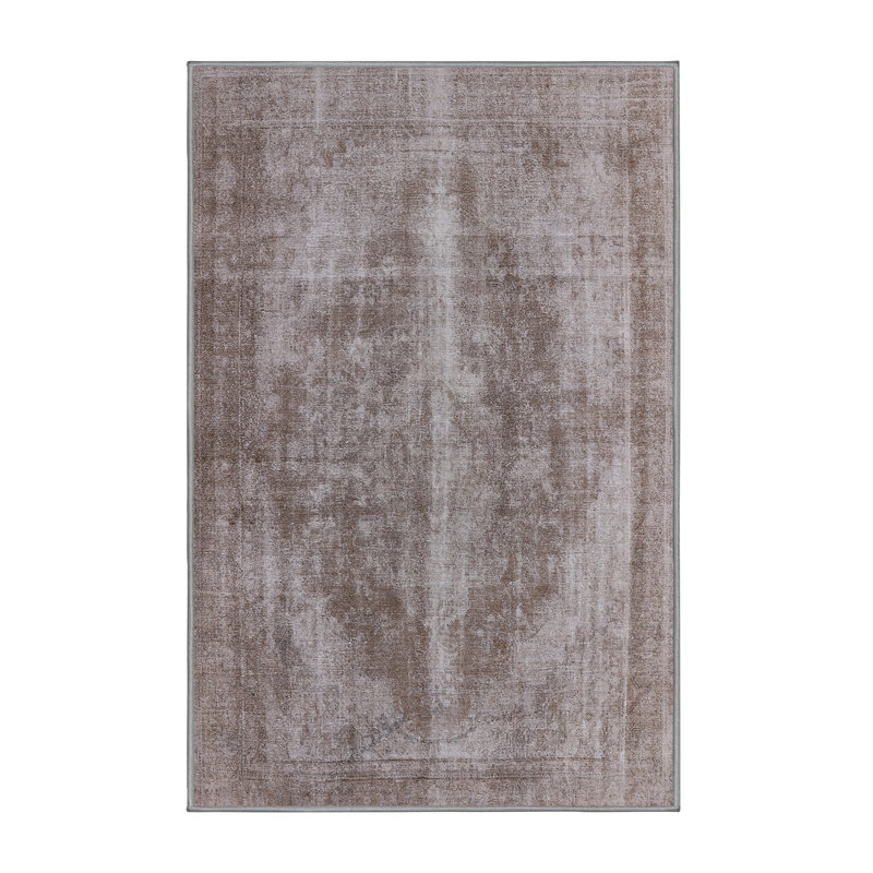 Tapis brun / ivoire Serita, Tapis de couloir 2 pi x 5 pi