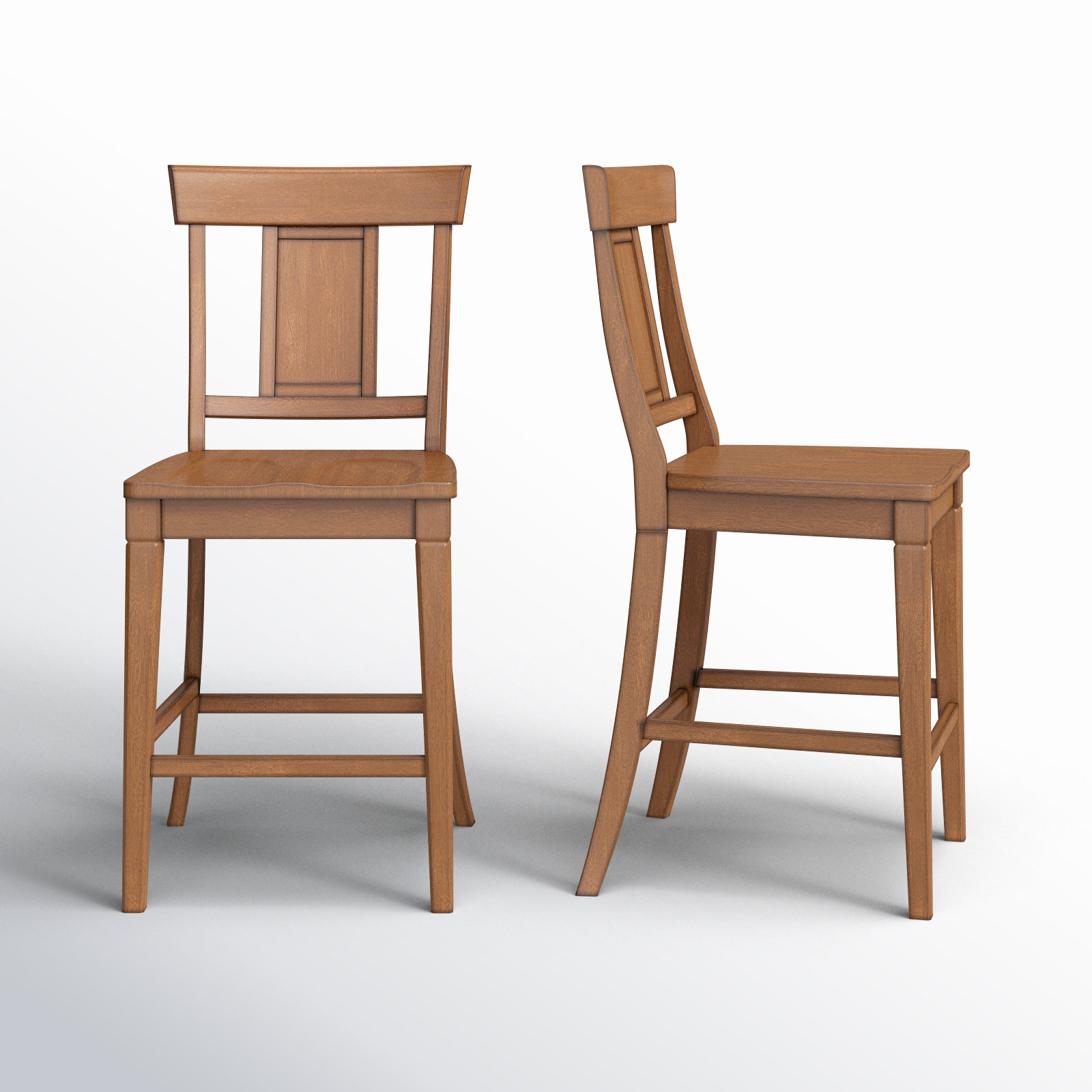 Fortville Bar Stool, Oak, Counter Stool (24.21" Seat Height)