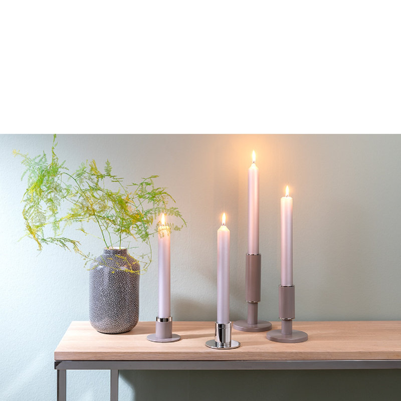 Lustre Enno fer lisse argenté, Argent argent