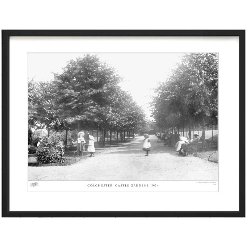 Colchester, Castle Gardens 1904 by Francis Frith - Single Picture Frame Print, 40cm H x 50cm W x 2.3cm D