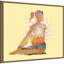 «Sitting Twist Yoga Pose Zen» par Tim Parker, reproduction d'art sur toile encadrée-206373304