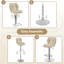 color Height Adjustable Modern Faux Leather Swivel Bar Stools-412029200