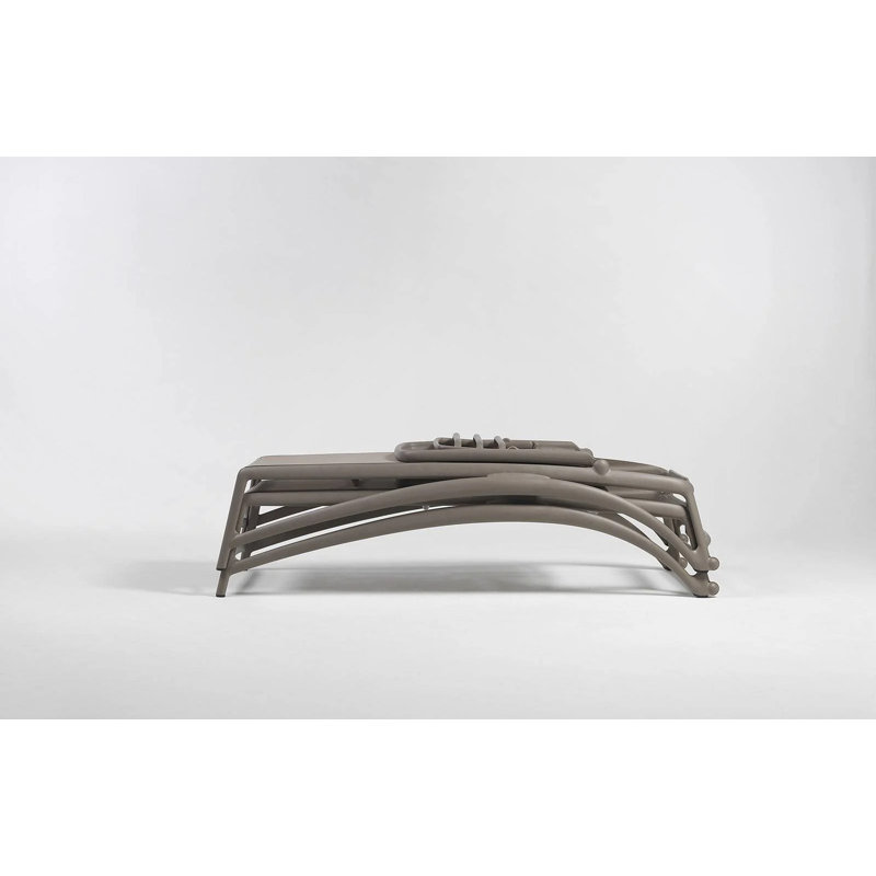 Atlantico Outdoor Chaise Lounge, Tortora/Tortora