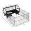 Cage pour petits animaux L 35 po avec roulettes et bouteille d'eau - offre un espace de course spacieux pour les cochons d'Inde, pliable, portatif et avec réservoir. Espace suffisant pour des moments agréables. Pliable