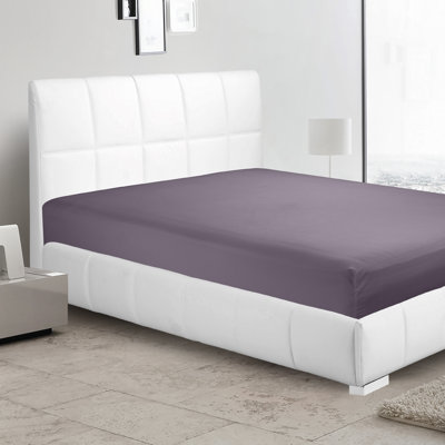 Microfiber Solid Colour Fitted Sheet