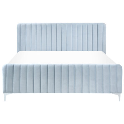 Bed Velvet LUNAN Light Blue