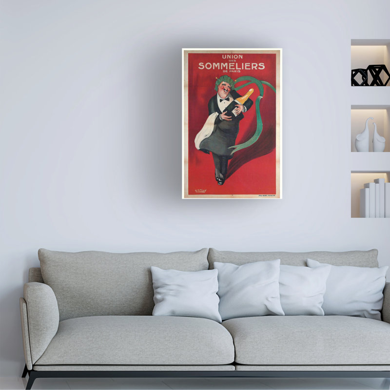 Art sur toile Marcus Jules Sommeliers, H 12 po x l 19 po