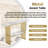 Modern Wooden Imitation Marble Counter Top Console Table With Open Storage Shelf