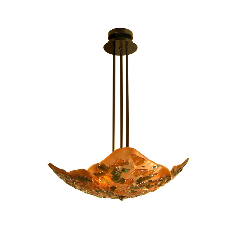 3 - Light Timeless Bronze Bowl Pendant