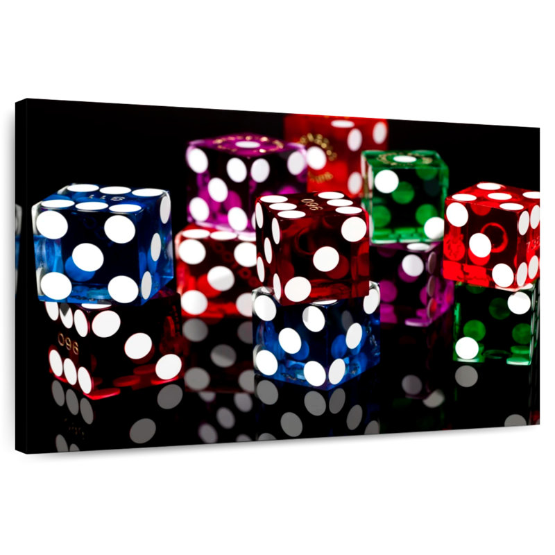 Senne Clear Colored Dice, 24" H x 36" W