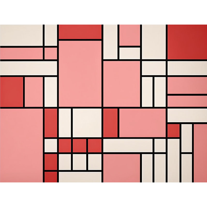 Mondrian Shower Curtain -  modern Bathroom Decor, 93"H x 70"W