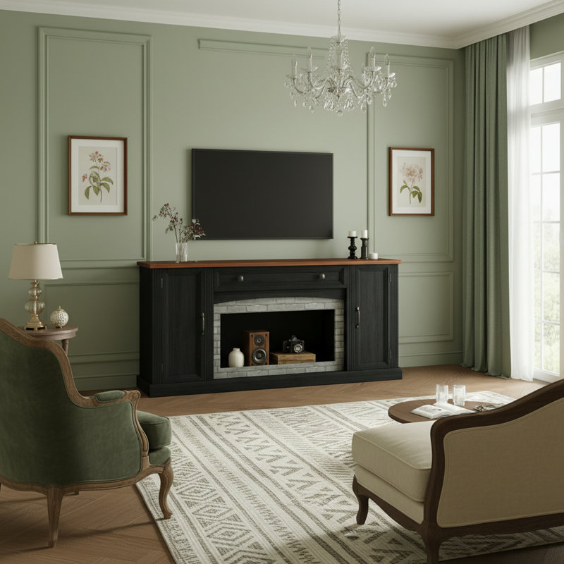 Elegant Design, Tv Stand For Tvs Up To 70", No, Black