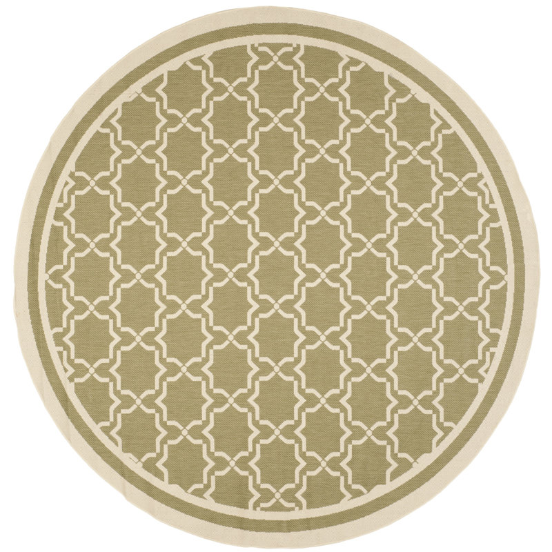 Dirks Performance Geometric Rug, Round 7'1