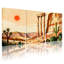 Paysage et nature, paysage désertique avec cactus et ruines, ensemble de 3 impressions sur toile-738044058