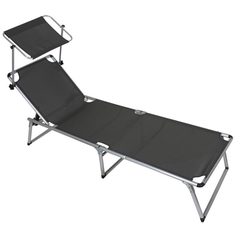 Kiso 197cm Long Reclining Single Chaise, Grey
