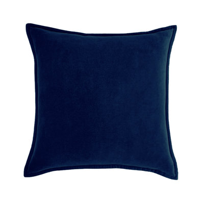 (Avec ou sans insertions) Ensemble de 2 coussins décoratifs de couleur unie en velours de 12 po x 20 po, 18 po x 18 po et 20 po x 20 po