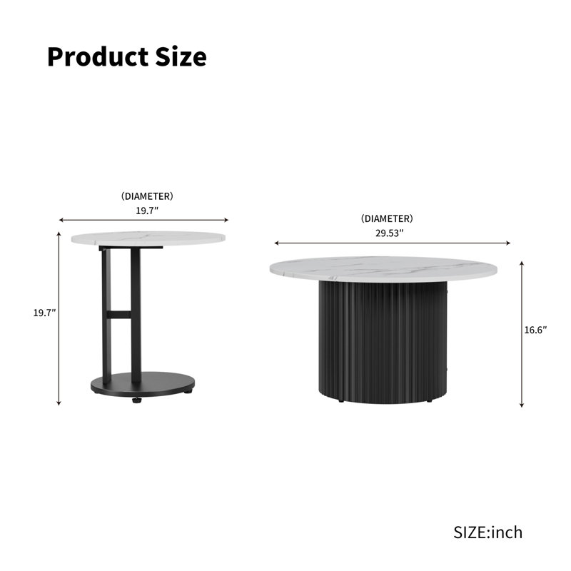 Ensemble de 3 tables basses