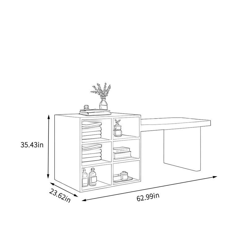 Présentoir pour vêtements, H 35,43 po x l 62,99 po x P 23,62 po