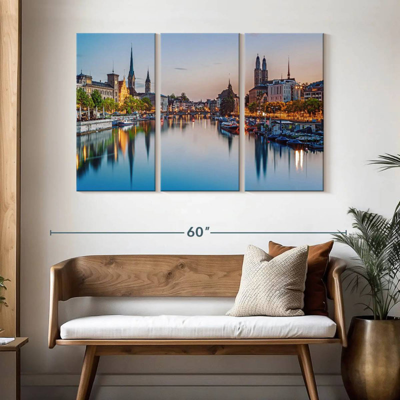 Sebbie Limmat River, 32" H x 50" W