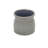 Gray Ceramic 51 Ounce Striped Round Distressed Pot Planter