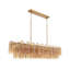 Lustre linéaire en laiton vieilli de 65 po Delaney-131571529-131571530