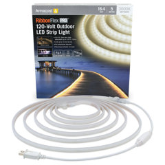 WHITE 16ft 150 SMD LED Flexible Light Strip Ribbon Waterproof 