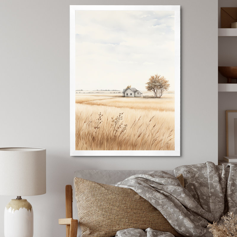 Prairie beauté dévoilée sur toile, H 20 po x l 12 po x P 1 po, Cadre photo blanc