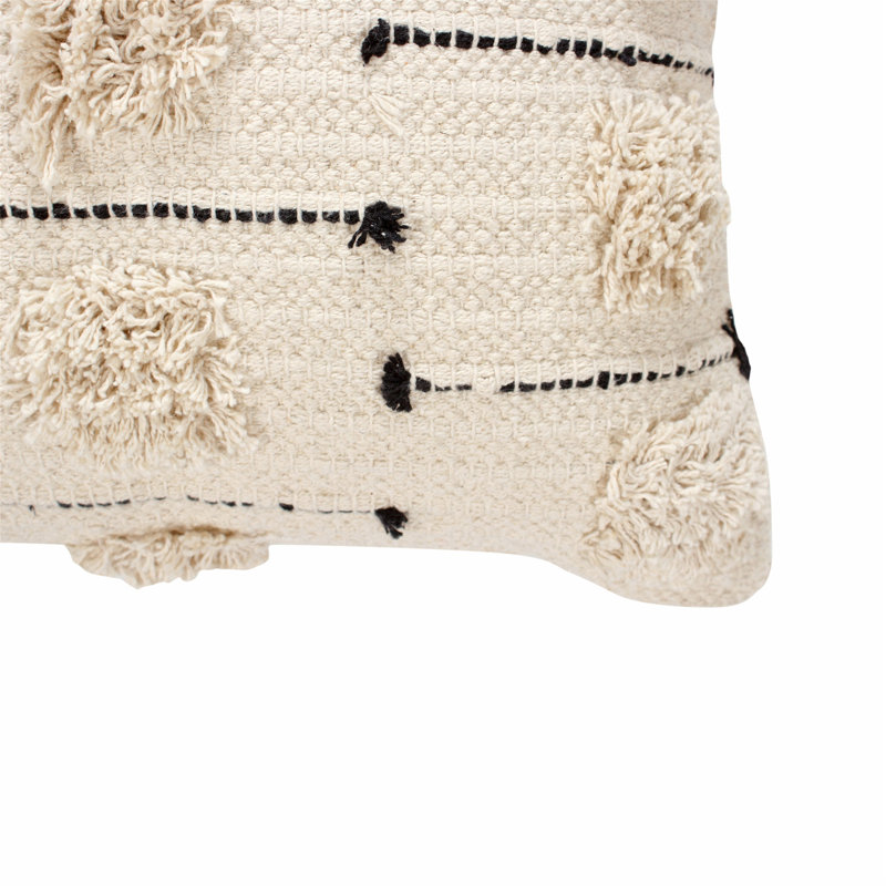 Striped Cotton Throw Pillow