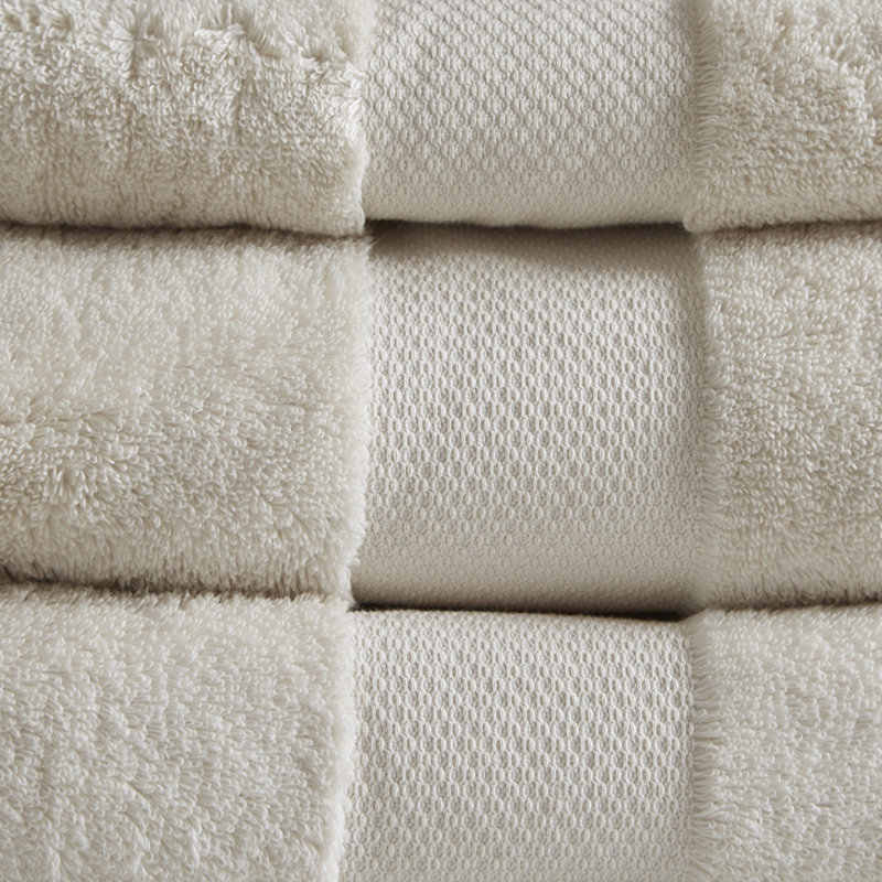 Cotton 6 Piece Bath Towel Set, Natural
