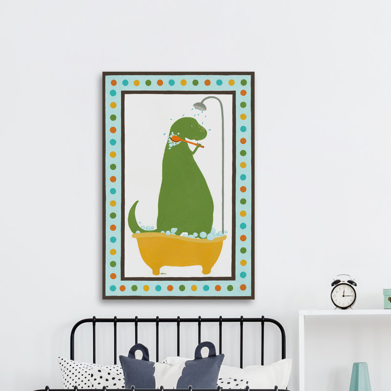 «Parente Rub-a-Dub Dino II», reproduction sur toile tendue, H 12 po x l 8 po x P 1,5 po